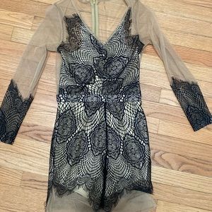 Lace mesh dress